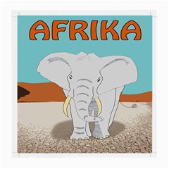 Africa Elephant Animals Animal Medium Glasses Cloth (2-side) by Sudhe