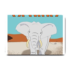 Africa Elephant Animals Animal Small Doormat  by Sudhe