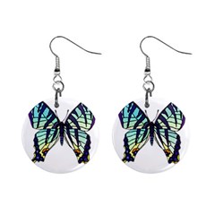 A Colorful Butterfly Mini Button Earrings by Sudhe