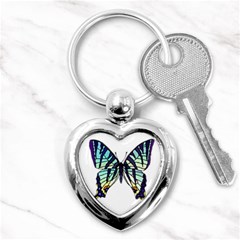 A Colorful Butterfly Key Chains (heart)  by Sudhe