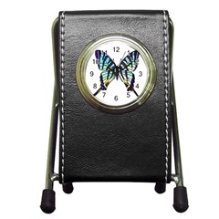 A Colorful Butterfly Pen Holder Desk Clock by Sudhe