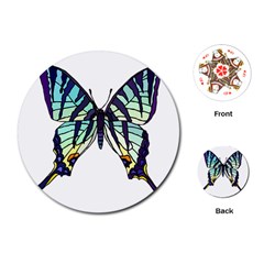 A Colorful Butterfly Playing Cards (round) by Sudhe