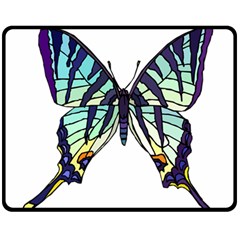 A Colorful Butterfly Fleece Blanket (medium)  by Sudhe