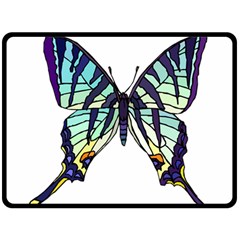 A Colorful Butterfly Double Sided Fleece Blanket (large)  by Sudhe