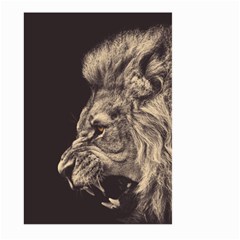 Angry Male Lion Large Garden Flag (two Sides) by Sudhe