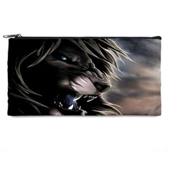 Angry Lion Digital Art Hd Pencil Cases by Sudhe