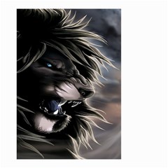 Angry Lion Digital Art Hd Small Garden Flag (two Sides) by Sudhe