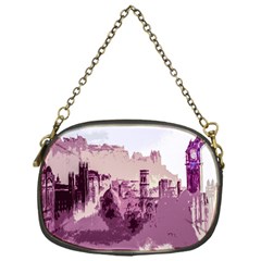 Abstract Painting Edinburgh Capital Of Scotland Chain Purse (one Side) by Sudhe