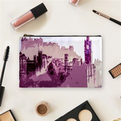 Abstract Painting Edinburgh Capital Of Scotland Cosmetic Bag (medium) by Sudhe