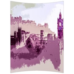 Abstract Painting Edinburgh Capital Of Scotland Back Support Cushion by Sudhe