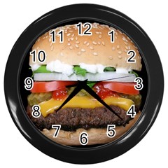 Abstract Barbeque Bbq Beauty Beef Wall Clock (black) by Sudhe