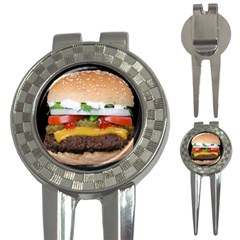 Abstract Barbeque Bbq Beauty Beef 3-in-1 Golf Divots by Sudhe