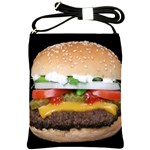 Abstract Barbeque Bbq Beauty Beef Shoulder Sling Bag Front