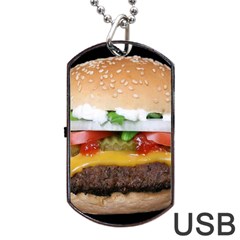 Abstract Barbeque Bbq Beauty Beef Dog Tag Usb Flash (one Side) by Sudhe