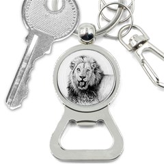 Lion Wildlife Art And Illustration Pencil Bottle Opener Key Chains by Sudhe