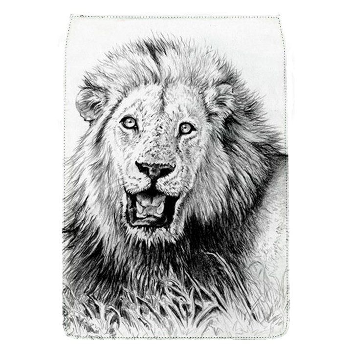 Lion Wildlife Art And Illustration Pencil Removable Flap Cover (S)