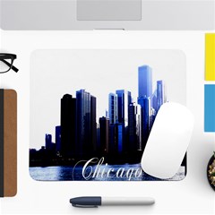 Abstract Of Downtown Chicago Effects Large Mousepads by Sudhe