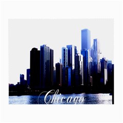 Abstract Of Downtown Chicago Effects Small Glasses Cloth (2-side) by Sudhe