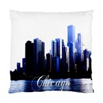 Abstract Of Downtown Chicago Effects Standard Cushion Case (Two Sides) Back