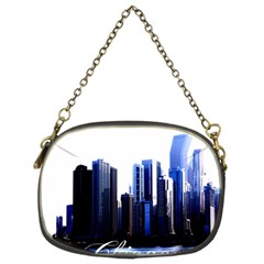 Abstract Of Downtown Chicago Effects Chain Purse (two Sides) by Sudhe