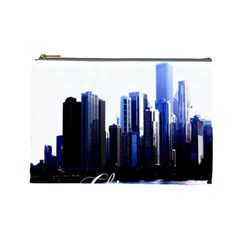 Abstract Of Downtown Chicago Effects Cosmetic Bag (large) by Sudhe