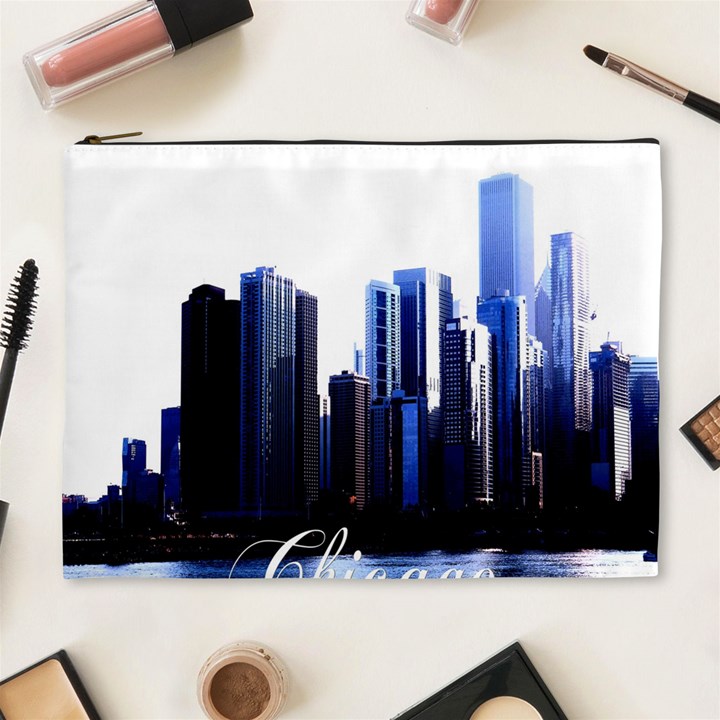 Abstract Of Downtown Chicago Effects Cosmetic Bag (XL)