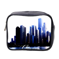 Abstract Of Downtown Chicago Effects Mini Toiletries Bag (two Sides) by Sudhe