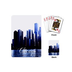 Abstract Of Downtown Chicago Effects Playing Cards (mini) by Sudhe