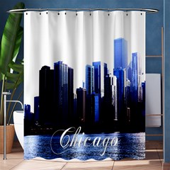 Abstract Of Downtown Chicago Effects Shower Curtain 60  X 72  (medium)  by Sudhe