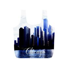 Abstract Of Downtown Chicago Effects Full Print Recycle Bag (s) by Sudhe