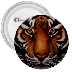 The Tiger Face 3  Buttons by Sudhe