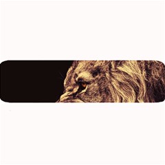 Angry Male Lion Gold Large Bar Mats by Sudhe