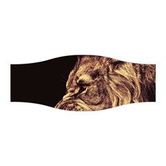 Angry Male Lion Gold Stretchable Headband by Sudhe