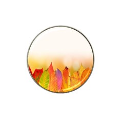 Autumn Leaves Colorful Fall Foliage Hat Clip Ball Marker by Sudhe