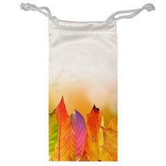 Autumn Leaves Colorful Fall Foliage Jewelry Bag by Sudhe