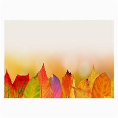 Autumn Leaves Colorful Fall Foliage Large Glasses Cloth by Sudhe