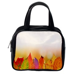 Autumn Leaves Colorful Fall Foliage Classic Handbag (one Side) by Sudhe