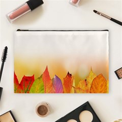 Autumn Leaves Colorful Fall Foliage Cosmetic Bag (large) by Sudhe