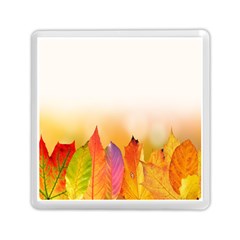 Autumn Leaves Colorful Fall Foliage Memory Card Reader (square) by Sudhe