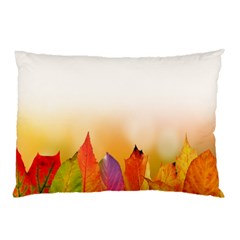 Autumn Leaves Colorful Fall Foliage Pillow Case (two Sides) by Sudhe