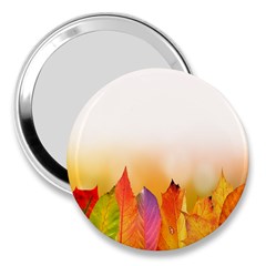 Autumn Leaves Colorful Fall Foliage 3  Handbag Mirrors by Sudhe