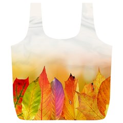 Autumn Leaves Colorful Fall Foliage Full Print Recycle Bag (xl) by Sudhe