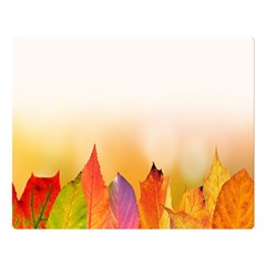 Autumn Leaves Colorful Fall Foliage Double Sided Flano Blanket (large)  by Sudhe