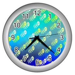 Animal Nature Cartoon Wild Wildlife Wild Life Wall Clock (silver) by Sudhe