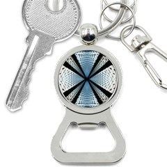 6th Dimension Metal Abstract Obtained Through Mirroring Bottle Opener Key Chains by Sudhe