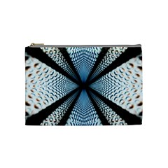 6th Dimension Metal Abstract Obtained Through Mirroring Cosmetic Bag (medium) by Sudhe