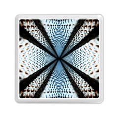 6th Dimension Metal Abstract Obtained Through Mirroring Memory Card Reader (square) by Sudhe