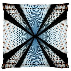 6th Dimension Metal Abstract Obtained Through Mirroring Standard Flano Cushion Case (two Sides) by Sudhe