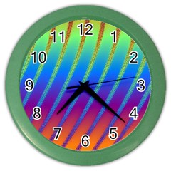 Abstract Fractal Multicolored Background Color Wall Clock by Sudhe