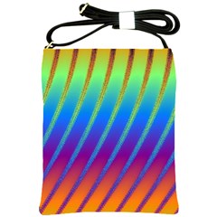 Abstract Fractal Multicolored Background Shoulder Sling Bag by Sudhe